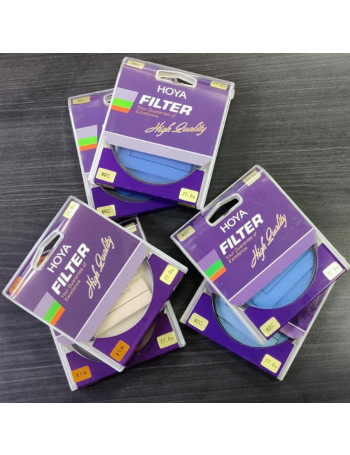 Lote de Filtros Hoya 77mm (80C, 81A e 82C) - 28 unidades
