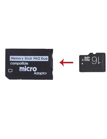 Adaptador de cartão de memória - microSD em Memory Stick Pro Duo