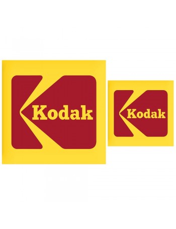 Conjunto de adesivos com logotipo Kodak 1971