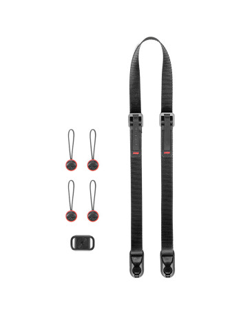 Alça de pescoço Peak Design Leash L-BL-3 com sistema de liberação rápida (PRETO)