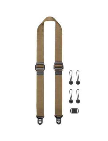 Alça de pescoço Peak Design Slide Lite SLL-CY-3 com sistema de liberação rápida (MARROM)