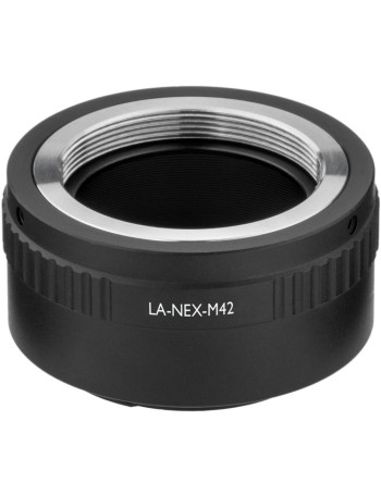 Anel Adaptador Vello LA-NEX-M42 (Lente rosca M42 em câmera Sony E)