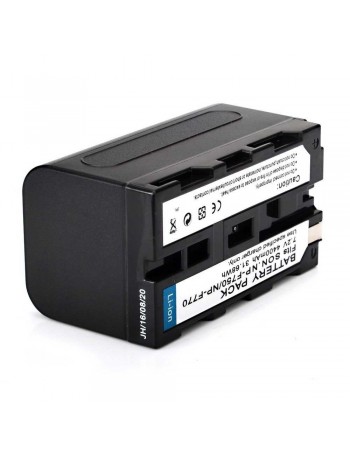 Bateria recarregável Greika NP-F750 4400mAh para iluminadores de LED e filmadoras Sony