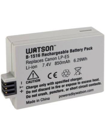 Bateria recarregável Watson LP-E5 para Canon (B-1516)