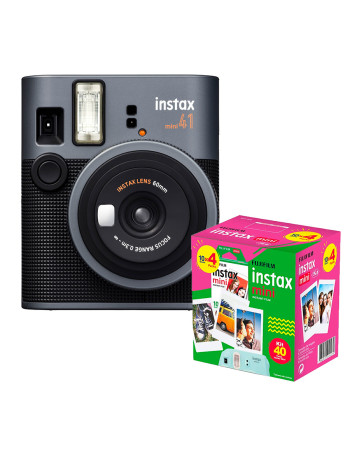 Câmera Instantânea Fujifilm Instax mini 41 com pacote de 40 fotos