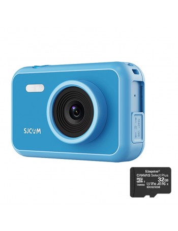 Câmera compacta infantil SJCAM FunCam (AZUL) + cartão microSD 32GB