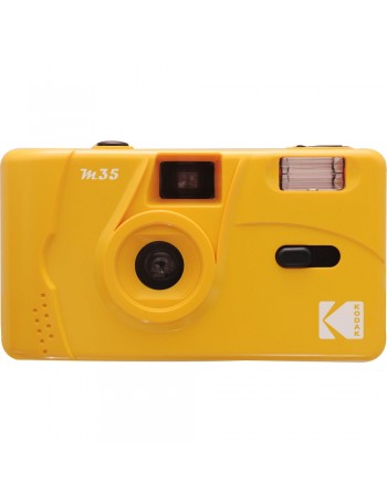 Câmera analógica compacta 35mm Kodak M35 com flash (AMARELO)