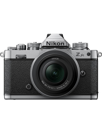 Câmera mirrorless Nikon Z fc com lente Z 16-50mm f3.5-6.3 VR (PRATA)