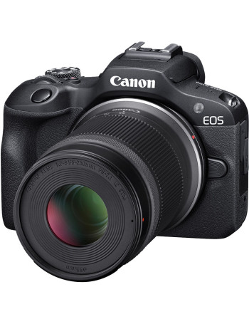 Câmera mirrorless Canon EOS R100 com RF-S 18-45mm + RF-S 55-210mm
