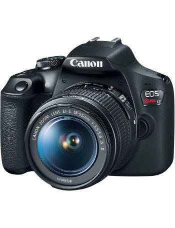 Câmera DSLR Canon EOS Rebel T7+ Plus com lente 18-55mm IS II