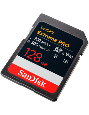 Cartão SDXC SanDisk Extreme PRO UHS-II 128GB - 300MB/s (V90)