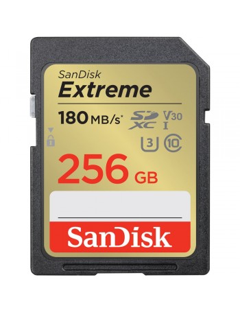 Cartão SDXC SanDisk Extreme 256GB - 180MB/s