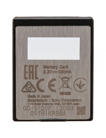 Cartão XQD Sony Série G 120GB - 400MB/s (QD-G120F)