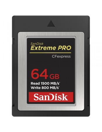 Cartão CFexpress Tipo B SanDisk Extreme PRO 64GB - 1500MB/s