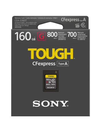Cartão CFexpress Tipo A Sony TOUGH Série G 160GB CEA-G160T - 800MB/s
