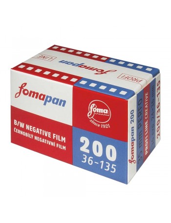 Filme fotográfico 35mm Fomapan Creative ISO 200 Preto e Branco 36 poses (Retro Edition)