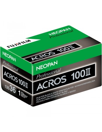Filme fotográfico 35mm Fujifilm Neopan Acros II ISO 100 Preto e Branco 36 Poses