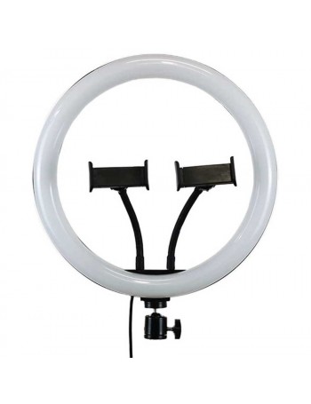 Iluminador de LED Circular Greika Ring Light CL12 com 2 suportes para smartphone