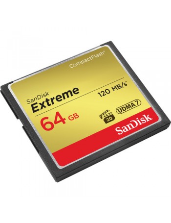 Cartão Compact Flash Sandisk Extreme 64GB - 120MB/s