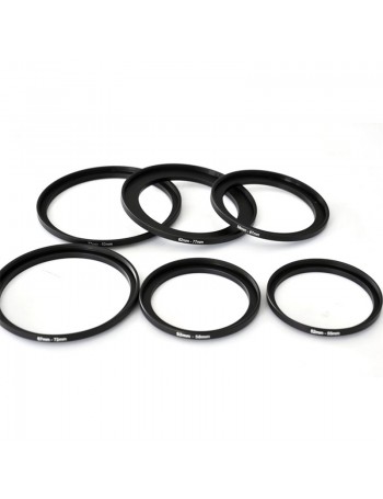 Kit de anéis adaptadores step-up 37-82 para filtro de lente (9 peças)