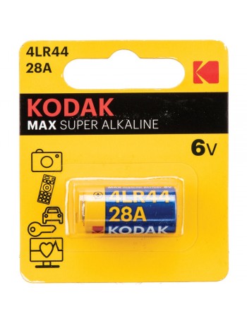 Pilha alcalina Kodak 4LR44 / 28A 6V Max Super Alkaline