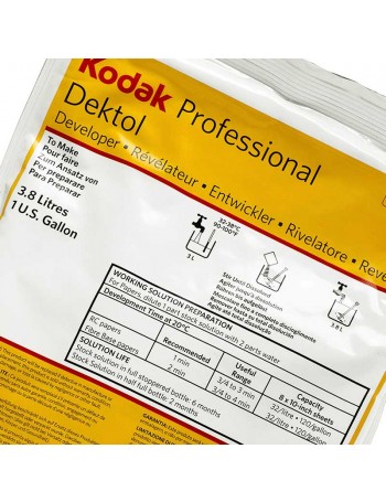 Revelador em pó Kodak Dektol para papel fotográfico preto e branco - 551g (rende 3,8 litros) (VENCIDO EM 08/2020)