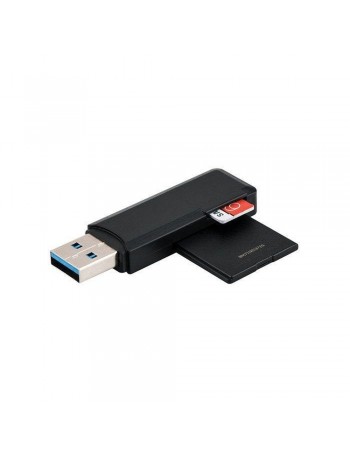Leitor de cartão de memória SD e microSD JJC CR-SDMSD1 USB 3.0