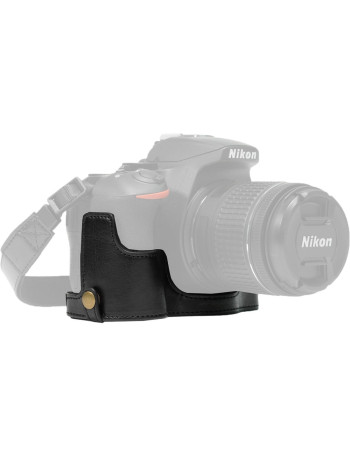 Estojo "Half Case" MegaGear MG1170 para câmera Nikon D5500 e D5600 com alça de pescoço