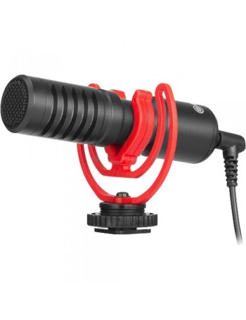 Microfone supercardioide Boya BY-MM1+ Plus para smartphone, PC, tablet, filmadora e câmera DSLR