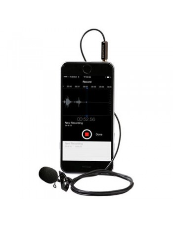Microfone de lapela Saramonic SR-LMX1 para smartphones