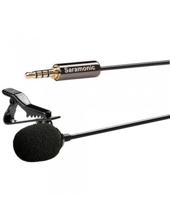 Microfone de lapela Saramonic SR-LMX1 para smartphones (OPEN BOX)