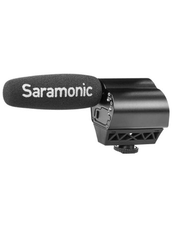 Microfone shotgun Saramonic Vmic Recorder com gravador de áudio (OPEN BOX)