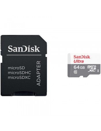 Cartão microSDXC Sandisk UHS-I Ultra 64GB - 100MB/s
