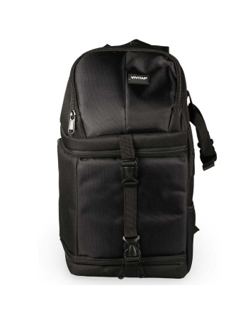 Mochila Vivitar DKS 15 para equipamento fotográfico (Fundo cinza)