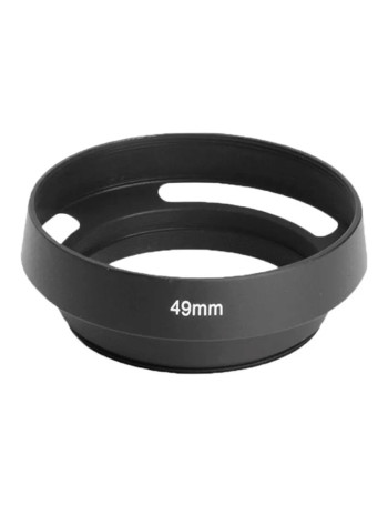 Parasol de rosca 49mm para Lentes Leica e Fujifilm (PRETO)