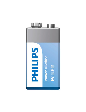 Pilha alcalina Philips 9V 6LR61P1B/59