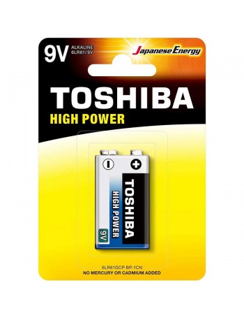 Pilha alcalina Toshiba 9V High Power 6LR61GCP