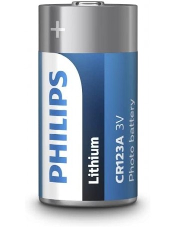 Pilha de lítio Philips CR123A 3V