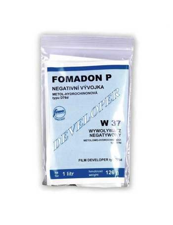Revelador em pó Foma Fomadon P W37 para filme preto e branco - 126g (rende 1 litro) (VENCIDO)
