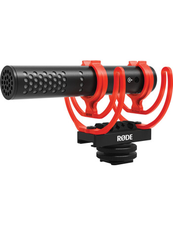 Microfone shotgun Rode VideoMic GO II com montagem em sapata de câmera
