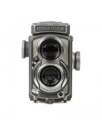 Câmera analógica médio formato Rolleiflex 4x4 Baby (K5) Xenar 60mm f3.5 - USADA