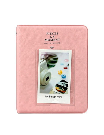 Álbum de fotos Pieces of Moment para instax mini - comporta 64 fotos (Rosa)