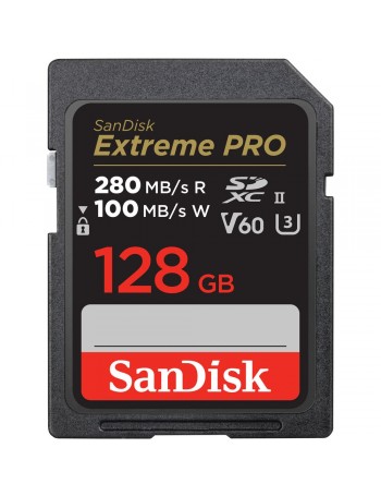 Cartão SDXC Sandisk UHS-II Extreme PRO 128GB - 280MB/s