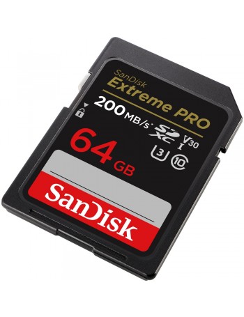 Cartão SDXC SanDisk Extreme PRO 64GB - 200MB/s