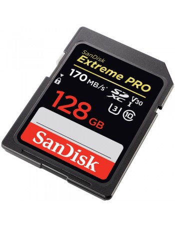 Cartão SDXC SanDisk Extreme PRO 128GB - 170MB/s
