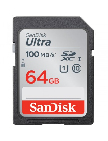 Cartão SDXC Sandisk UHS-I Ultra 64GB - 100MB/s