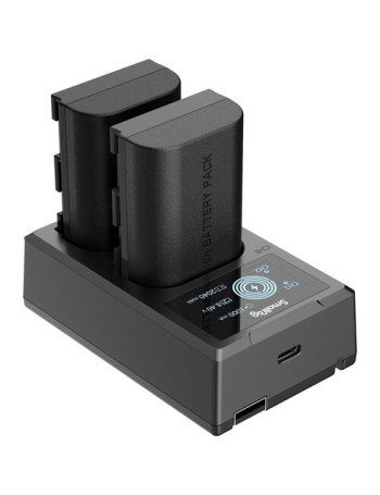 Carregador duplo SmallRig 3821 com duas baterias LP-E6NH