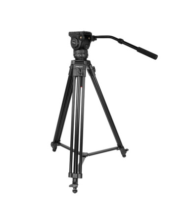 Tripé Kingjoy VT-2100L + VT-3530 com cabeça para vídeo - Suporta até 15 kg