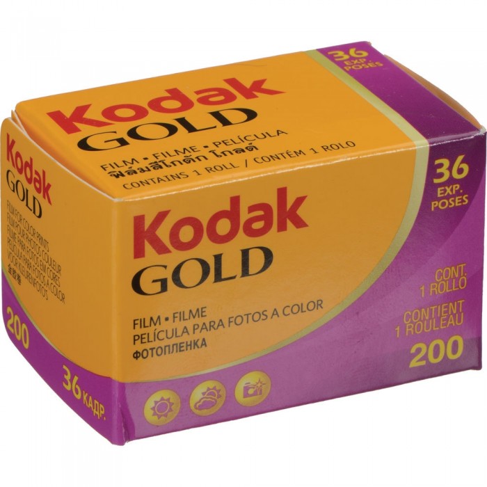 Filme fotográfico 35mm Kodak Gold ISO 200 Colorido 36 poses