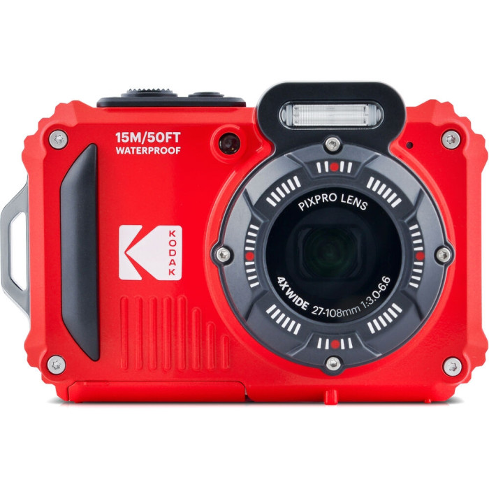 Câmera compacta Kodak PIXPRO WPZ2 à prova d'água (VERMELHO)